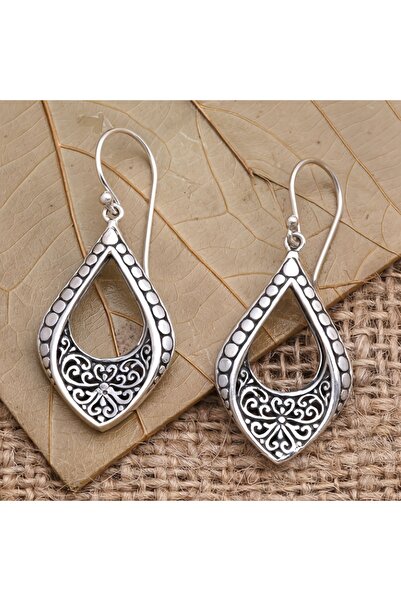 Choice T1208 Vintage Ethnic Women's Silvery Plated Carving Waterdrop Shaped D...