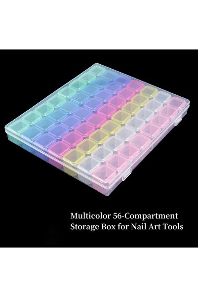 Choice3 plum 28/56Girds Nail Art Tools Storage Box Compartment Organizers Tra...