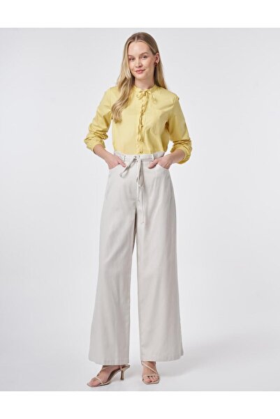 KYR Non Denim Trousers with Rope Belt Gray