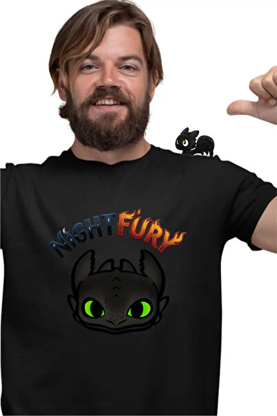 OEM Ανδρικό T-shirt Νυχτερινή Οργή Πώς να εκπαιδεύσετε το δράκο σας