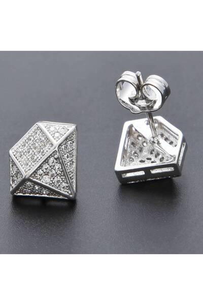 Choice E2883 Huitan Silver Color Stud Earrings for Women Geometric Design Del...