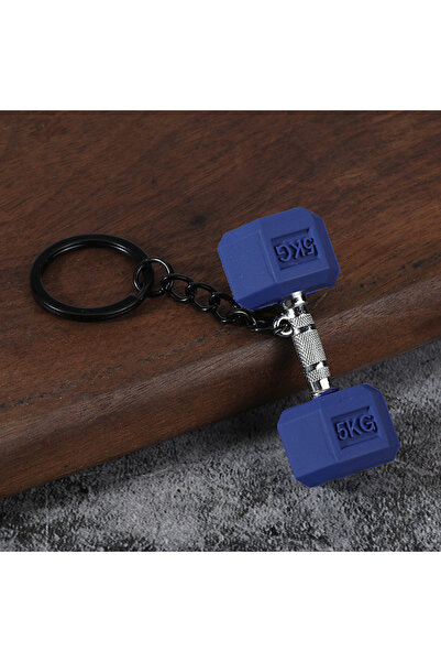 Choice13 AL30 3D PVC Sports Fitness Pendant Mini Barbell Plates Keychain Kett...