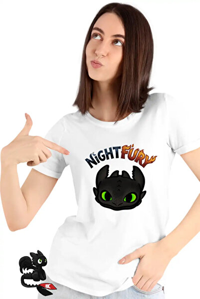OEM Γυναικείο T-shirt Νυχτερινή Οργή Πώς να εκπαιδεύσετε το δράκο σας