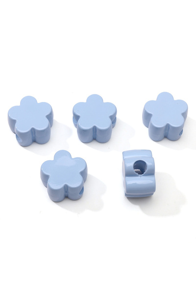 Choice9 Flower3 1pc 1/5Pcs Acrylic Large Hole Beads Star/Flower/Heart Beads J...