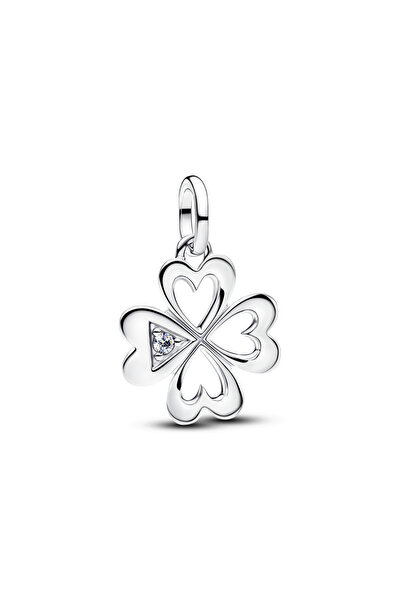 Choice8 AMC7372 2026 New 925 Sterling Silver Four Leaf Clover Flower Dog Hear...