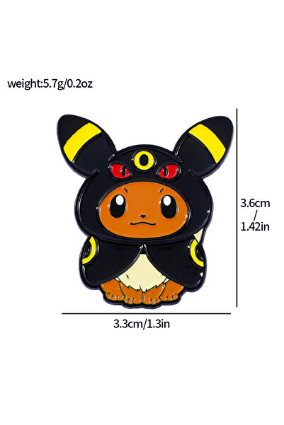 Choice6 Kids Gifts 1pc Cute Pokemon Elf Kawaii Pikachu Eevee Character Enamel...