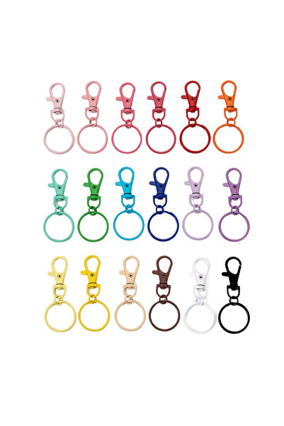choice2 50pcs random color 10/20/50pcs Multicolor Keyring Lobster Clasp Hooks...