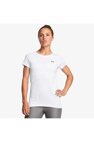 Under Armour Heat Gear Kadın Beyaz Antrenman T-Shirt