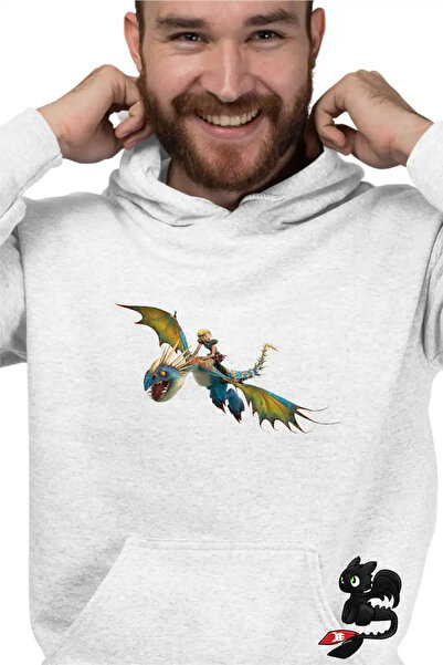 OEM Ανδρικό Φούτερ με κουκούλα Δράκος Άστριντ Πώς να εκπαιδεύσετε τον δράκο σας