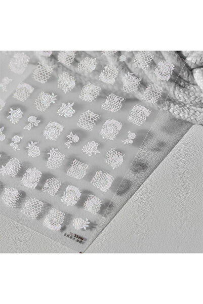 Choice NAILFYOU 1PCS to3559 1Sheet 5D Kawaii Lace Fabric Sheet Nail Art Stick...