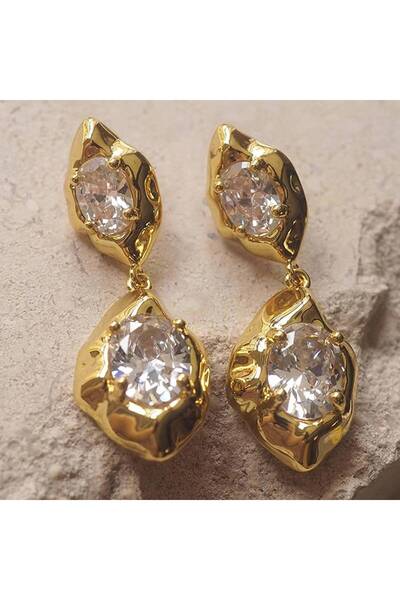 Choice E5314 Huitan Delicate Women Gold Color Charming Drop Earrings for Luxu...