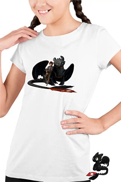 OEM Tricou Copii Fete Hiccup Toothless How to train your dragon