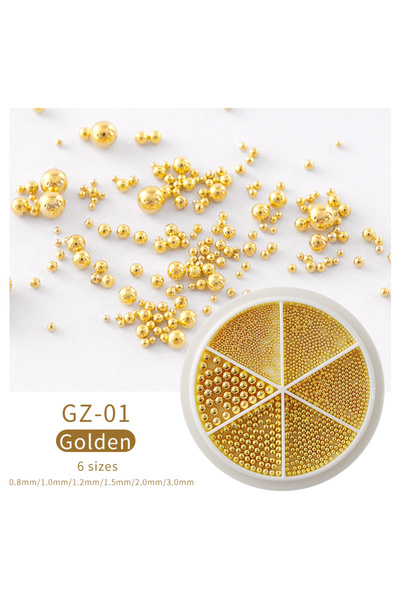 Choice GZ01 1Box Mix Size Stainless Steel Mini Balls Nails Art Decorations Bl...