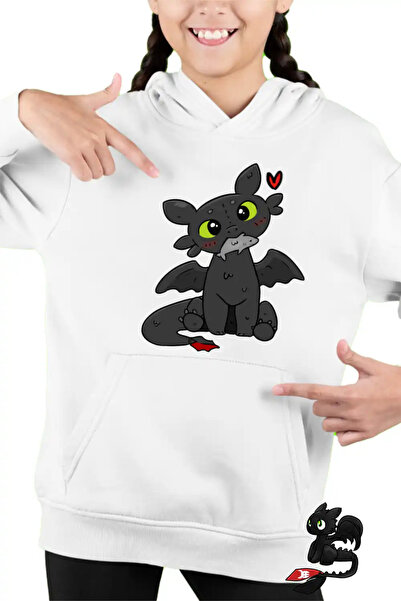 OEM Παιδικό φούτερ κοριτσιών Δράκος Αδόντης Νυχτερινή Οργή Πώς να εκπαιδεύσετ...