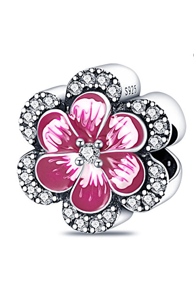 Choice3 PAC097 925 Sterling Silver Clover Floral Tulip Lucky Bouquet Pansy Ch...