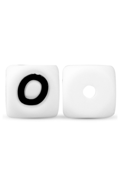 Choice35 10pcs 10mm O Sunrony 10-50pcs 10MM Silicone Square English Alphabet ...