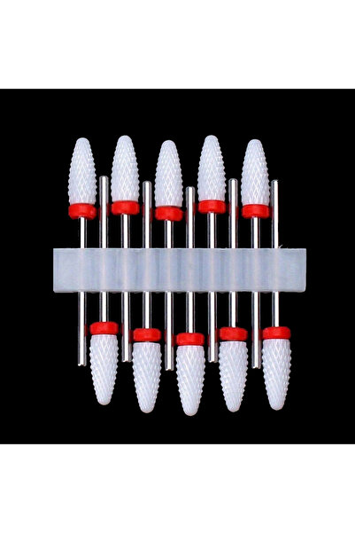 Choice4 TC19-10PCS 10 Pcs 3/32 Ceramic Nail Drill Bits, Professional & Durabl...