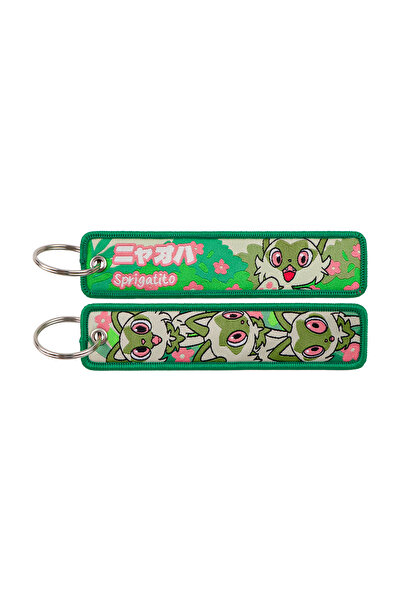 Choice1 4 Cute Anime Game Embroidery Key Fobs Cartoon Monster Key Tags Keycha...