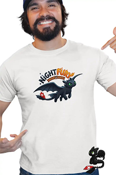 OEM Ανδρικό T-shirt Νυχτερινή Οργή Αδόντης Πώς να εκπαιδεύσετε το δράκο σας