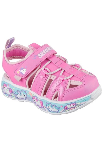 SKECHERS Σανδάλια Σκηνή Παιχνιδιού με Νερό - Χαριτωμένο Πλήρωμα Παικτών, Ροζ,...