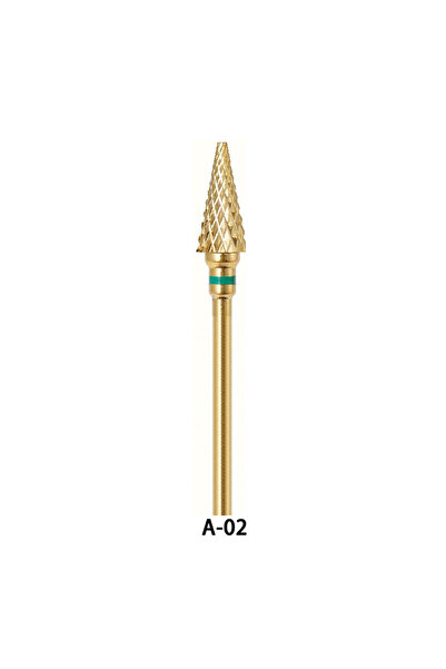 Choice18 GOLD-A-02 قطعة واحدة من رأس حفر الأظافر المصنوع من كربيد التنجستن ال...