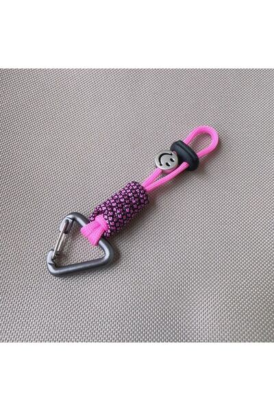Choice pink Aluminum Alloy Lanyard Key Chain Hiking Buckle Outdoor Water Cup ...
