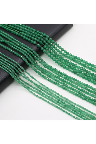 Choice 2mm Green Agate Faceted 2/3/4mm Natural Onyx Gemstone Beads Loose Spac...