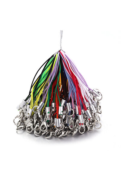 Choice19 7cm 100pcs Random Mixed 20/100PCS Strap Charm Cord Lanyard Lariat St...