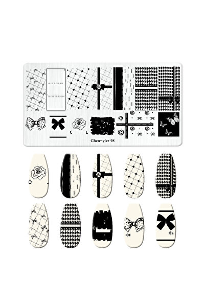 Choice8 CY-98 Blue Ocean Fish Animal Nail Art Stamping Plates Cartoon Cat Moo...