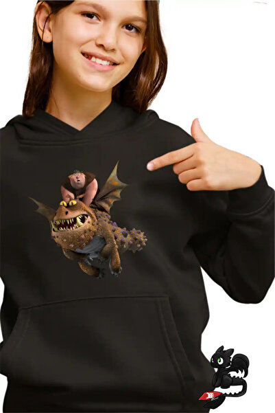 OEM Παιδικό φούτερ για κορίτσια Φίστλεγκς Μίτλαγκ Πώς να εκπαιδεύσετε το δράκ...