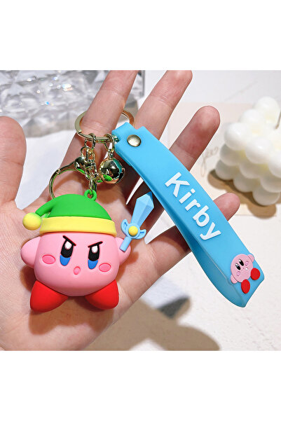 Choice6 Bandai KC3072 8 Styles Kirby Cartoon Keychains For Bag Car Key Chains...