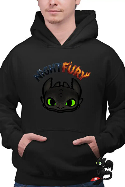 OEM Ανδρικό Φούτερ Νυχτερινή Οργή Πώς να εκπαιδεύσετε το δράκο σας