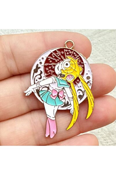 Choice5 Rhodium Plated 10pcs/lot Kawaii Cartoon Moon Girl Enamel Charms for W...