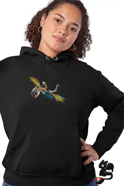 OEM Γυναικείο Φούτερ με κουκούλα Δράκος Άστριντ Πώς να εκπαιδεύσετε τον δράκο...