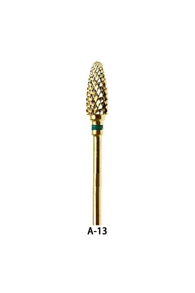 Choice7 GOLD-A-13 قطعة واحدة من رأس حفر الأظافر المصنوع من كربيد التنجستن الذ...