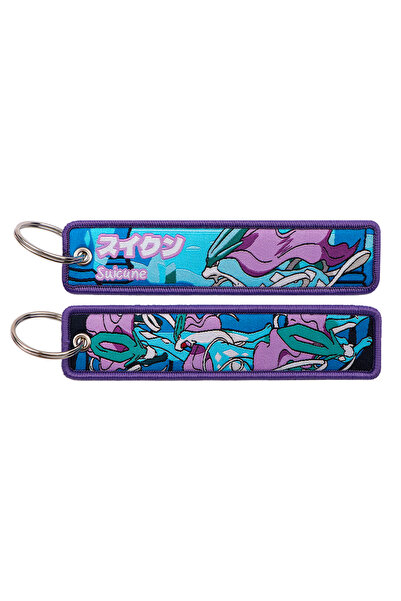 Choice3 2 Cute Anime Game Embroidery Key Fobs Cartoon Monster Key Tags Keycha...