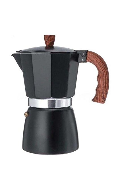 Arabest 300ml Moka Coffee Maker,Stovetop Espresso for Gas or Electric,Black