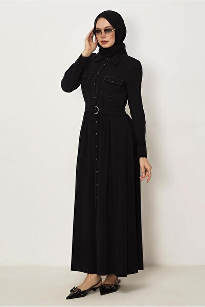 Alvina Τζιν φόρεμα με ζώνη 46432