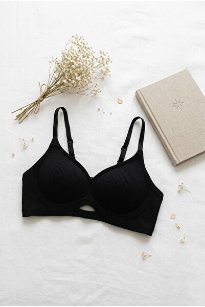 lamelif Σουτιέν Laser Cut Ghost Μαύρο