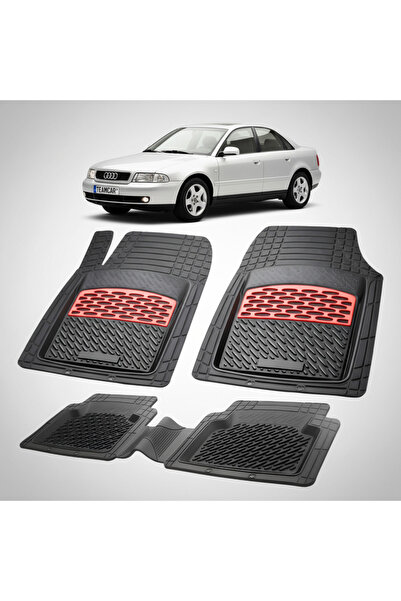TEAMCAR Συμβατά πατάκια δαπέδου για Audi A4 B5 8D 1994-2001 |   Κόκκινο