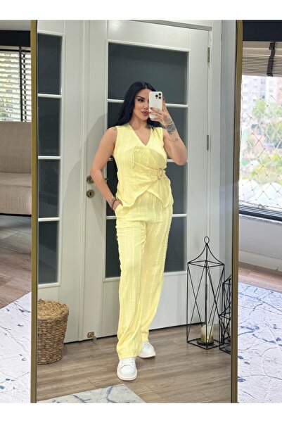 inci bayan giyim ΓΥΝΑΙΚΕΙΟ ΣΕΤ ΔΙΠΛΟΥ ΚΟΣΤΟΥΜΙΟ ΜΕ ΛΑΙΜΟΥΡΓΙΑ ΣΧΗΜΑΤΟΣ V / ΚΑ...