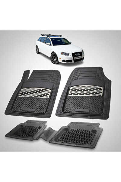 TEAMCAR Πατάκια δαπέδου συμβατά με Audi A4 B7 Avant Break 2004-2008 |   Ασήμι