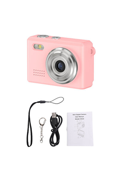 choice2 Pink Pocket Keychain Camera 1080P HD Video 12MP Photo Digital Camera ...