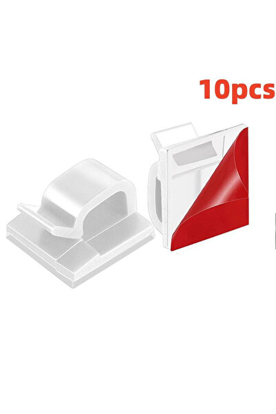Choice5 10PCS-White 10/20/50PCS Cable Organizer Clip Wire Winder Holder Prote...