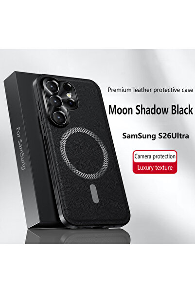 Choice4 Galaxy S26 Ultra black Luxury Business Leather Texture for Magsafe Ca...