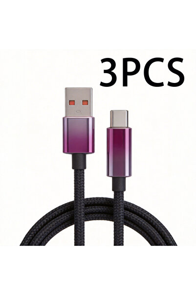 choice2 1m HCX0073 3 USB-A to Type-C Fast Charging Cable with Digital Display...