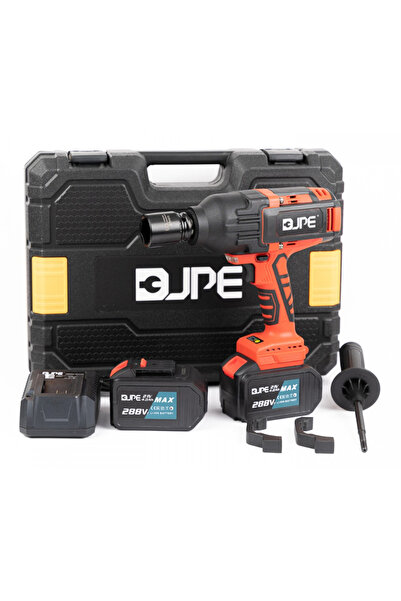 Jack Set cheie de impact JPE cu 2 baterii 21V 4Ah 2200Nm tubulară 30mm