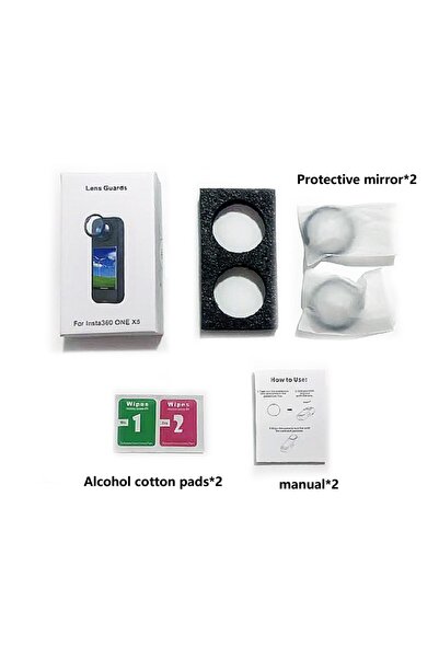 Choice X5 Insta360 X3 X4 X5 Standard Lens Guards Set, Removable Protective Le...