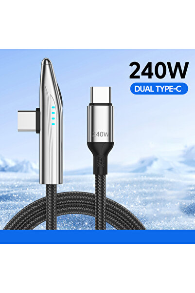 Choice4 1.2m 240W C to C NNBILI 90 Degree PD 240W USB C To Type C Cable For i...