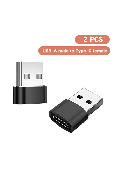 Choice1 قطعتان من محول USB C أنثى إلى USB A ذكر OTG للشحن السريع ومزامنة البي...